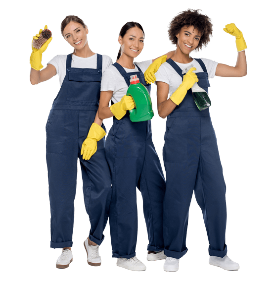 Our cleaners hard at work